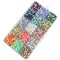 18000 Pieces Assorted 15 Colors Gradient Color Half Flatback Imitation Pearl Bead 3mm Flat Back Gem Scrapbook Craft DIY Beads + Plastic Box